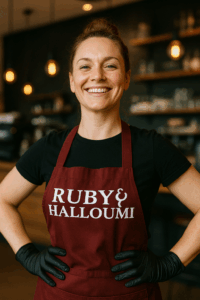 barista apron r&h