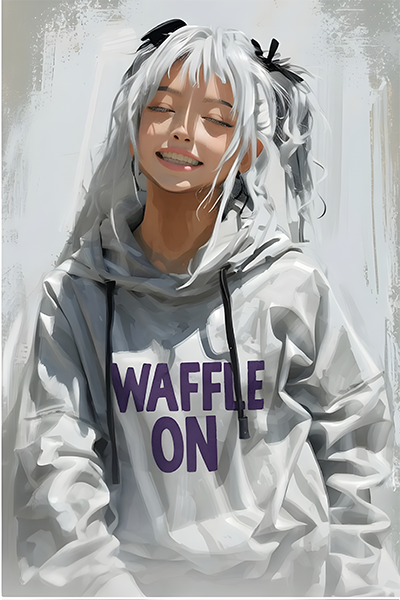 anime waffle on girl small