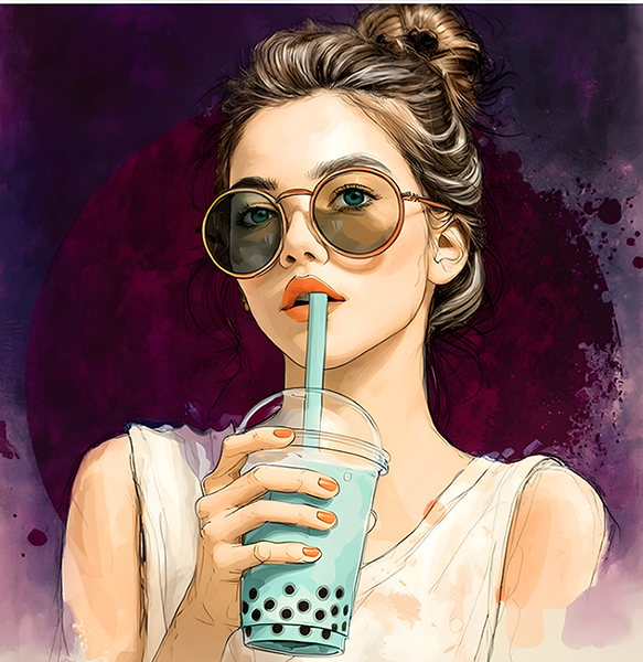 bubble tea girl