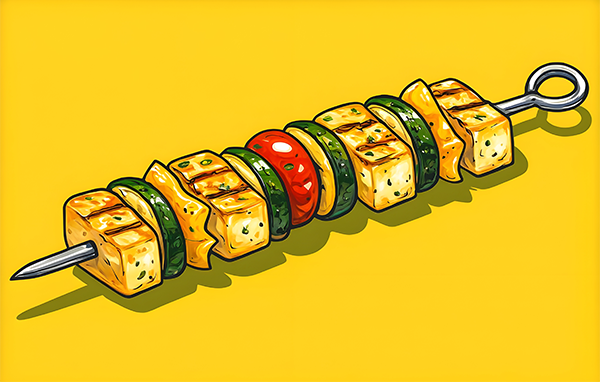 pop art skewer